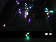 LEDイルミネーションストレートRGB(集光型LED)